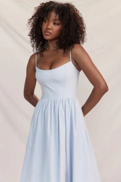 Soft Blue Corset Sundress -Traumhafte Kleider 003550