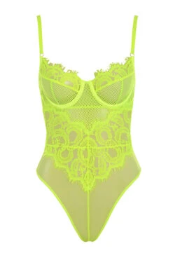 Neon Yellow Lace Bodysuit -Traumhafte Kleider 1550654695 nadia neno yellow 01