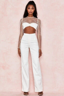 Ivory Crystal Cropped Top -Traumhafte Kleider 1574418630 serenaamalia 2