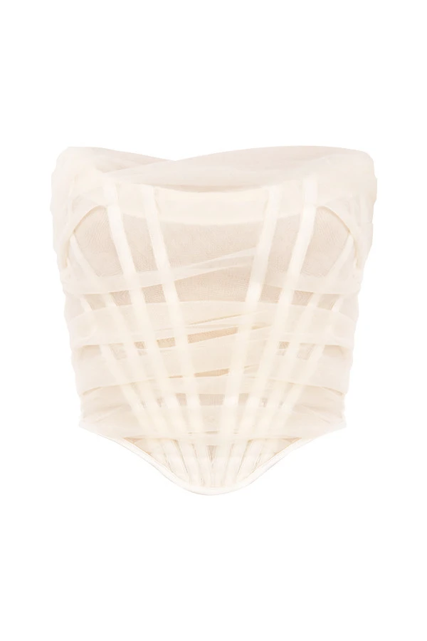 Ivory Boned Corset 16 Ivory Boned Corset – Bild 14