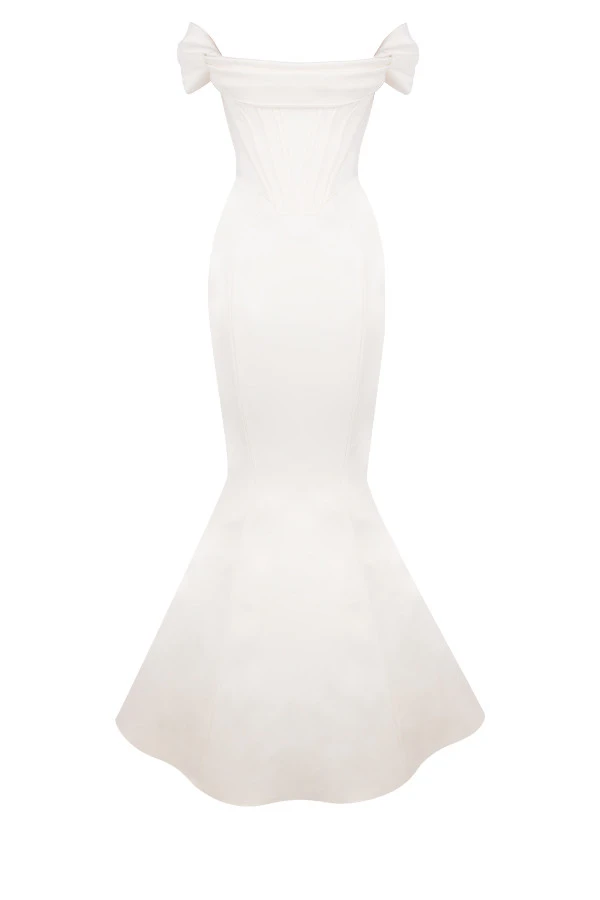 Ivory Corset Off Shoulder Bridal Gown - Limited Edition 13 Ivory Corset Off Shoulder Bridal Gown - Limited Edition – Bild 11