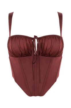 Raisin Satin Cropped Corset -Traumhafte Kleider 1602649107 sb6564 01