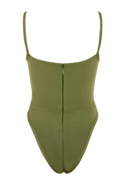 Olive Sweetheart Neckline Bandage Bodysuit -Traumhafte Kleider 1610526894 kamila olive 02