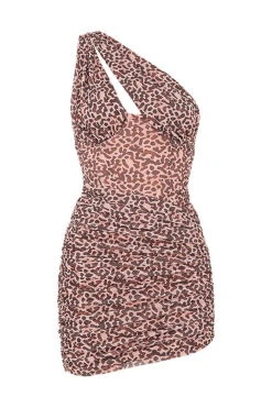 Animal Print Cut Out Mini Dress -Traumhafte Kleider 1611292001 sb6583 01