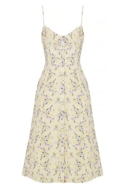 Lemon Floral Midi Sun Dress 23 Lemon Floral Midi Sun Dress -Traumhafte Kleider 1623586692 sb7369 01