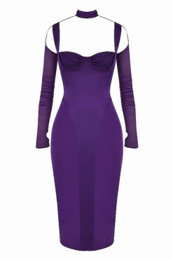 Grape Corset Midi Dress -Traumhafte Kleider 1633677036 sb7701 01