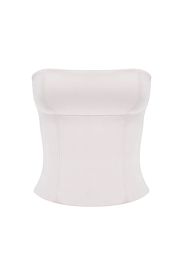 Crystal Satin Strapless Corset 11 Crystal Satin Strapless Corset – Bild 9