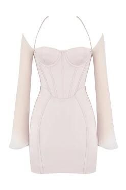 Crystal Satin Corset Mini Dress -Traumhafte Kleider 1643277155 sb7838 01