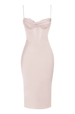 Crystal Satin Corset Midi Dress -Traumhafte Kleider 1647508895 sb6657g 01