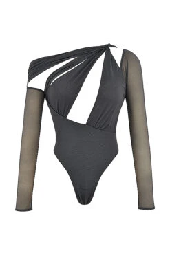 Shadow Asymmetric Cutout Bodysuit -Traumhafte Kleider 1652779582 sb8367 01
