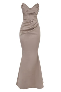 Mushroom Satin Strapless Gown 19 Mushroom Satin Strapless Gown -Traumhafte Kleider 1653904524 sb7287 01