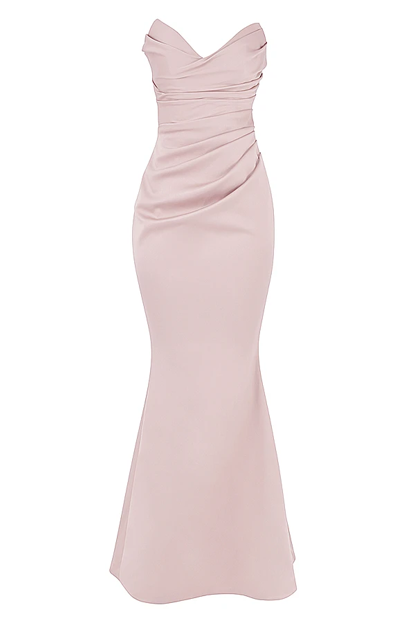 Blush Satin Strapless Gown 13 Blush Satin Strapless Gown – Bild 11