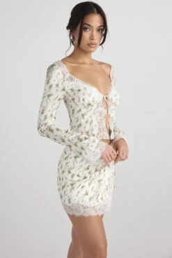 Garden Print Lace Trim Top -Traumhafte Kleider 1654245004 clarissanoemie 7