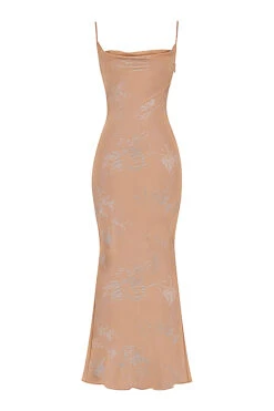 Iridescent Cafe Au Lait Maxi Dress -Traumhafte Kleider 1665559814 sb8692 01