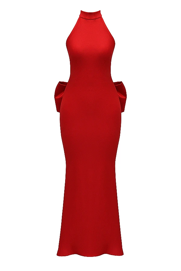 Red Bow Halter Dress 20 Red Bow Halter Dress – Bild 18