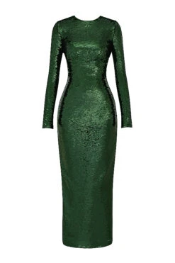 Pine Green Sequin Maxi Dress 29 Pine Green Sequin Maxi Dress -Traumhafte Kleider 1668734890 sb8804 01