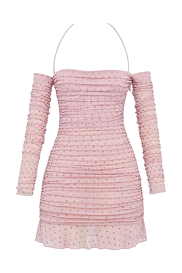 Soft Pink Crystallised Dress 13 Soft Pink Crystallised Dress – Bild 11
