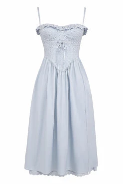 Soft Blue Broderie Anglais Midi SunDress -Traumhafte Kleider 1684816094 sb8988 01