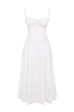 White Bustier Sundress -Traumhafte Kleider 1686196677 sb8414i 01