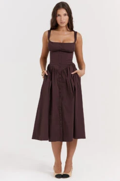 Rich Brown Midi Sundress 26 Rich Brown Midi Sundress -Traumhafte Kleider 1691136529 tatiana 6