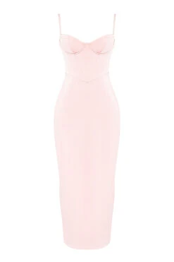 Soft Peach Corset Maxi Dress -Traumhafte Kleider 1691573530 sb9055c 01t