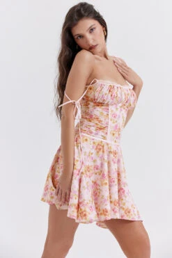 Light Lavender Print Corset Dress -Traumhafte Kleider alejandra 14a