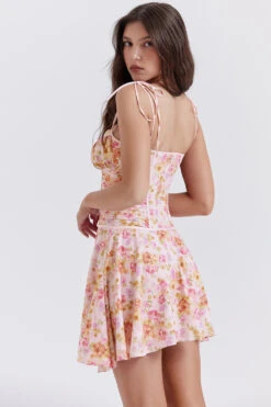 Light Lavender Print Corset Dress -Traumhafte Kleider alejandra 16a