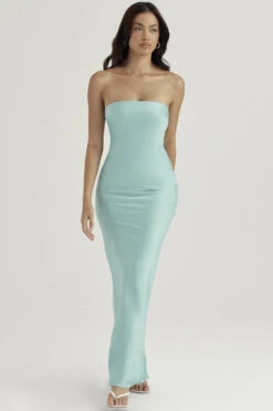 Jade Satin Strapless Maxi Dress -Traumhafte Kleider alette 4