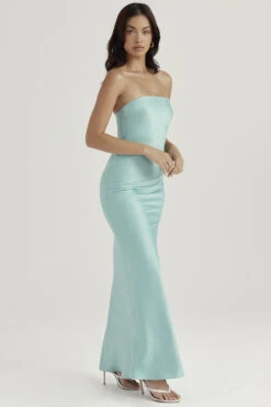 Jade Satin Strapless Maxi Dress -Traumhafte Kleider alette 7