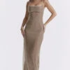 Cafe Au Lait Beaded Maxi Dress - Limited Edition -Traumhafte Kleider alondra 3