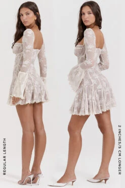 Vintage Cream Lace Corset Dress -Traumhafte Kleider analissa 7001