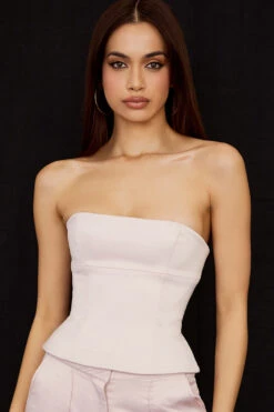 Crystal Satin Strapless Corset 17 Crystal Satin Strapless Corset -Traumhafte Kleider angelica 1b