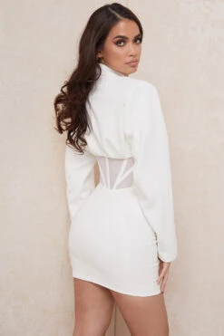 White Blazer Corset Dress -Traumhafte Kleider anine 6y