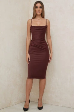Raisin Satin Corset Midi Dress -Traumhafte Kleider anja 3