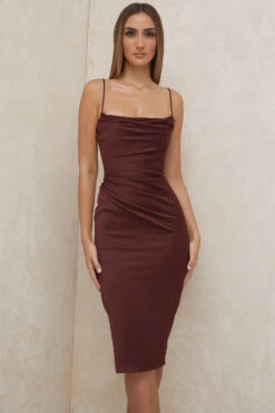 Raisin Satin Corset Midi Dress -Traumhafte Kleider anja 4