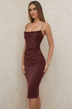 Raisin Satin Corset Midi Dress -Traumhafte Kleider anja 8