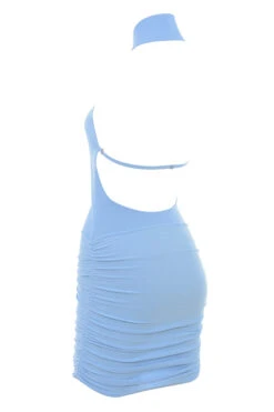 Soft Blue Knit Halter Dress -Traumhafte Kleider anura dutch canal 03