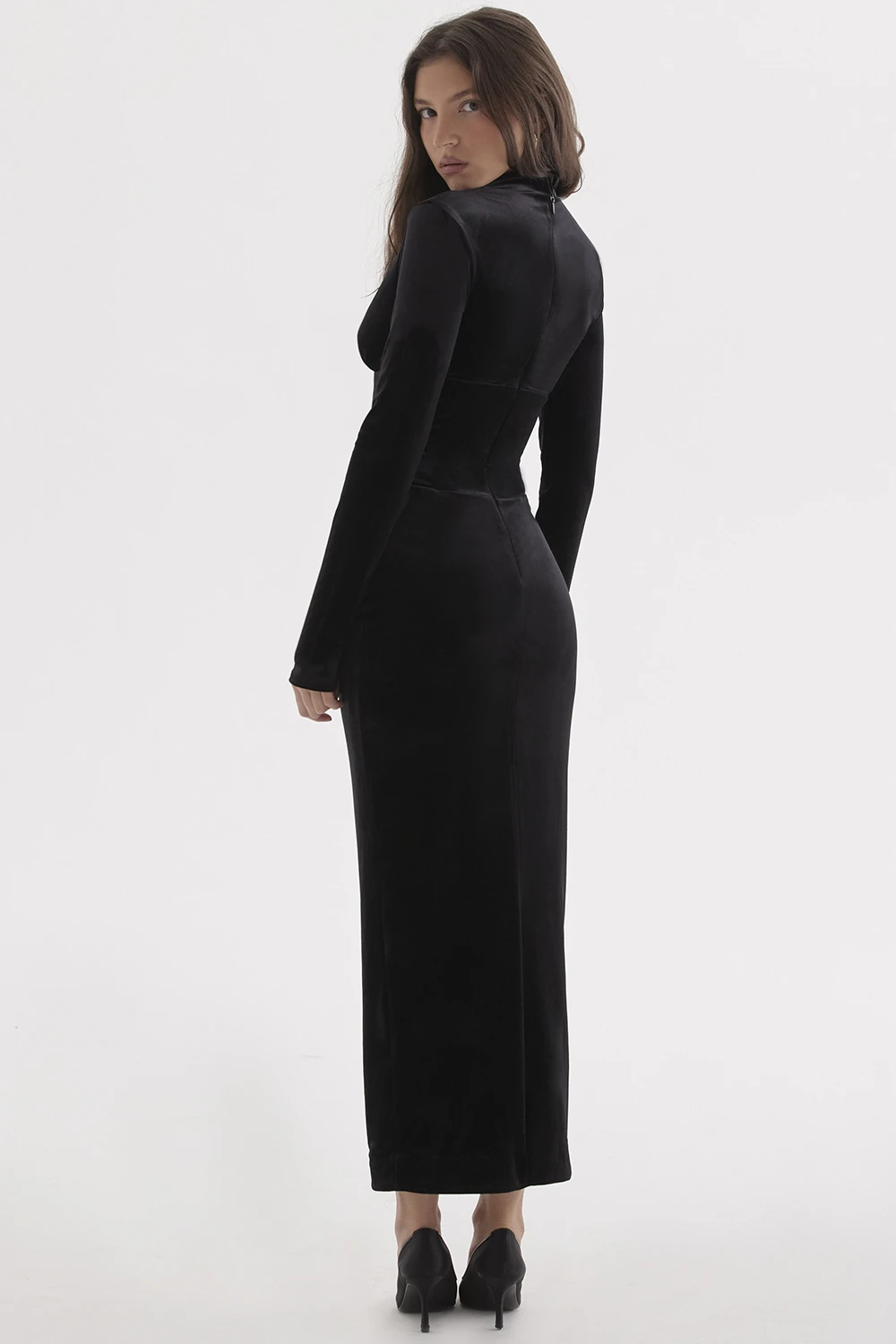 Black Velvet Corset Dress 13 Black Velvet Corset Dress – Bild 11