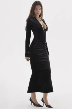 Black Velvet Corset Dress 29 Black Velvet Corset Dress -Traumhafte Kleider arabella b9