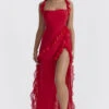 Cherry Ruffle Maxi Dress 2 Cherry Ruffle Maxi Dress -Traumhafte Kleider ariela 1 1