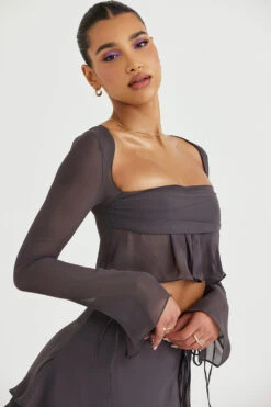 Shadow Long Sleeve Floaty Top -Traumhafte Kleider athenaclarice 7