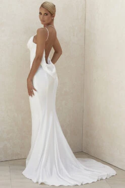 Ivory Draped Back Bridal Gown - Limited Edition 21 Ivory Draped Back Bridal Gown - Limited Edition -Traumhafte Kleider aurelie 3