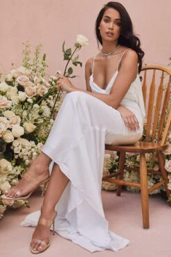 Ivory Draped Back Bridal Gown - Limited Edition 17 Ivory Draped Back Bridal Gown - Limited Edition -Traumhafte Kleider aurelie white 14