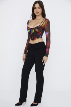 Black Fold Front Trousers 22 Black Fold Front Trousers -Traumhafte Kleider ava 2