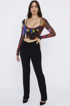 Black Fold Front Trousers 20 Black Fold Front Trousers -Traumhafte Kleider ava 6