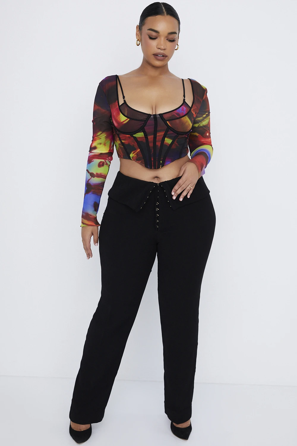 Black Fold Front Trousers 10 Black Fold Front Trousers – Bild 8