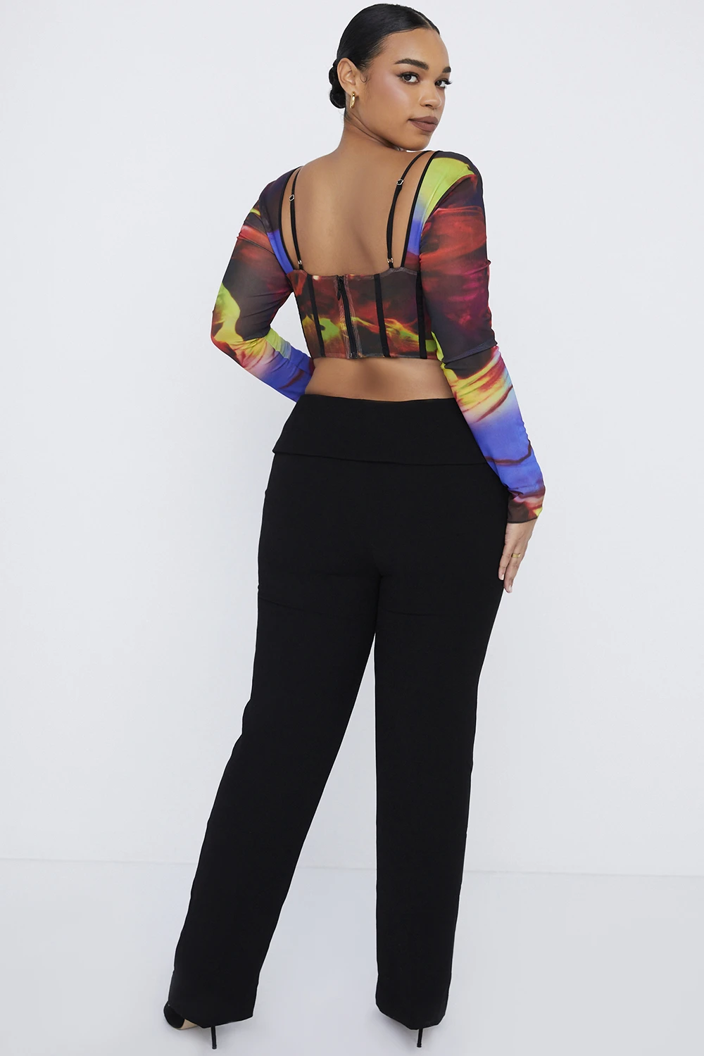 Black Fold Front Trousers 11 Black Fold Front Trousers – Bild 9