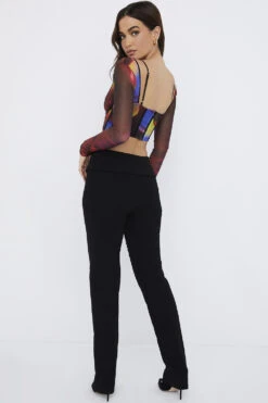 Black Fold Front Trousers 24 Black Fold Front Trousers -Traumhafte Kleider ava 9