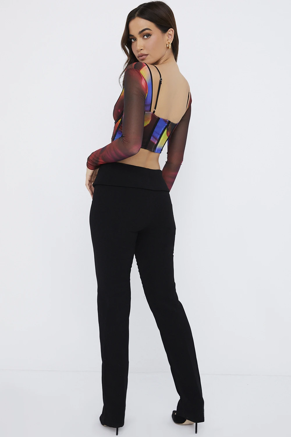 Black Fold Front Trousers 9 Black Fold Front Trousers – Bild 7