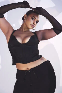 Black Fold Front Trousers 29 Black Fold Front Trousers -Traumhafte Kleider ava b23